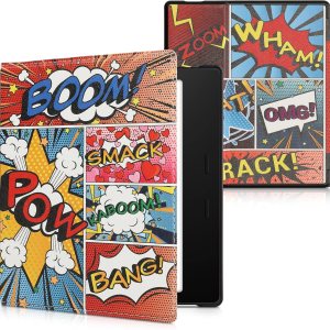 kwmobile Funda compatible con Tienda Kindle Oasis 10. Generation – Funda para lector electrónico – Símbolos de cómics multicolor kwmobile Funda compatible con Tienda Kindle Oasis 10. Generation – Funda para lector electrónico – Símbolos de cómics multicolor