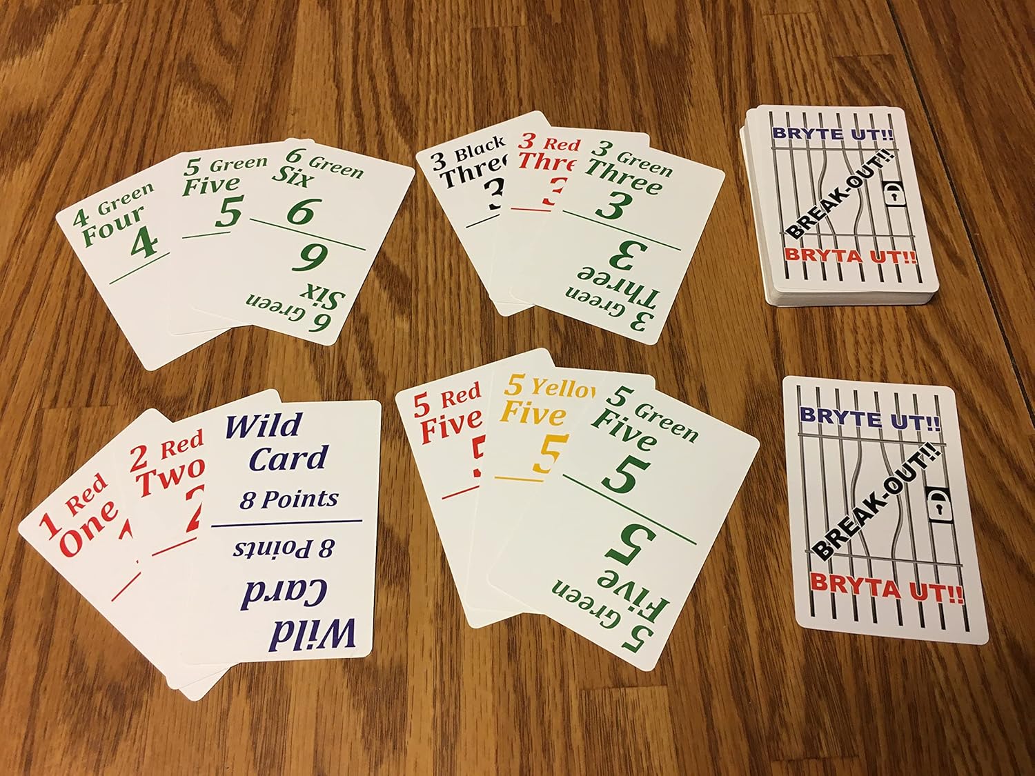Juego de cartas Break-Out diversión familiar cara a cara, niños, adolescentes y adultos. Estás listo para romper y aprovechar la victoria – Libérate
