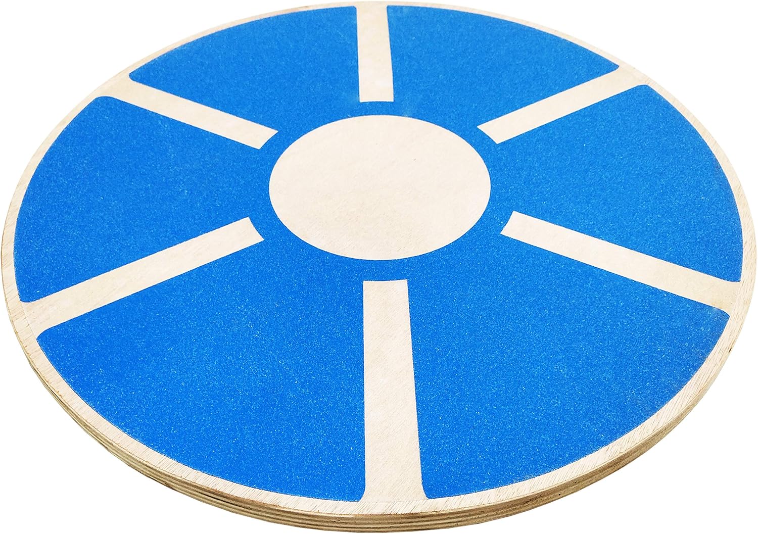 Signature Fitness Tabla de equilibrio de madera antideslizante de 15.55 pulgadas de diámetro con rotación de 360 grados para entrenamiento de
