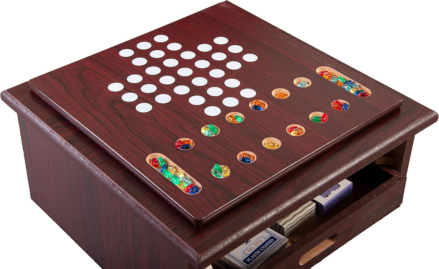 Juego de ajedrez, damas y juego 15 en 1