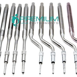10pieza dental osteotomes Straight & Curved Tip Hueso spreading Instrumento Quirúrgico 10pieza dental osteotomes Straight & Curved Tip Hueso spreading Instrumento Quirúrgico