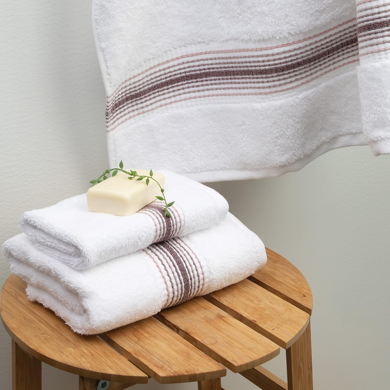 Aston & Arden Aegean – Toallas de baño de gran tamaño, ultra suaves, gruesas y absorbentes, 100% algodón turco hilado en anillo, para spa, hotel,
