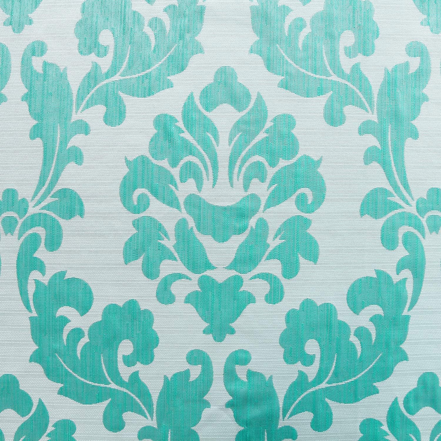 Hiasan – Cortinas opacas 100 % de tela de jacquard con revestimiento térmico., Poliéster & Mezcla de poliéster, Verde Aqua