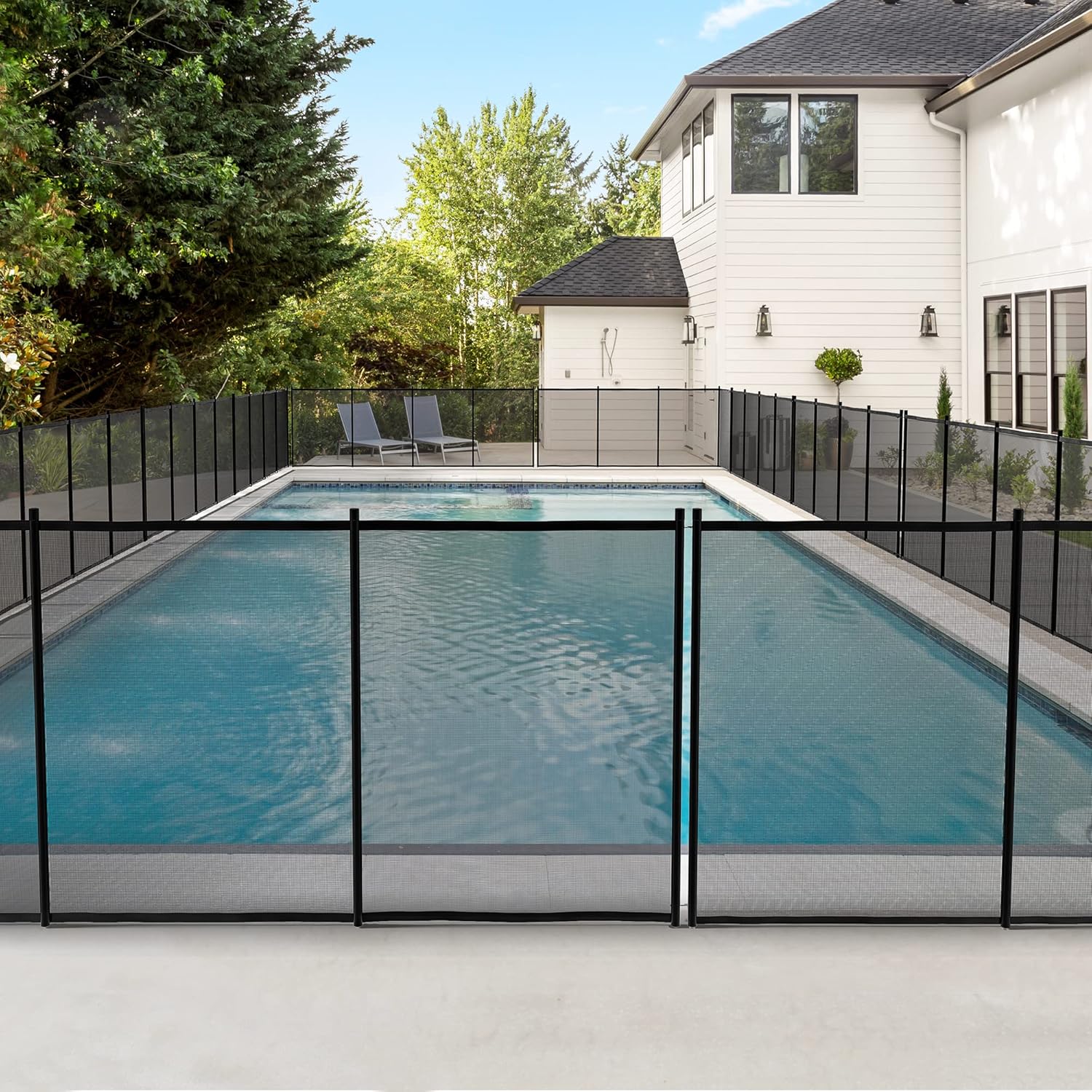 YITAHOME Valla de piscina para piscinas sobre el suelo, 4 x 96 pies, valla de seguridad para piscina al aire libre, patio trasero, jardín, piscina,