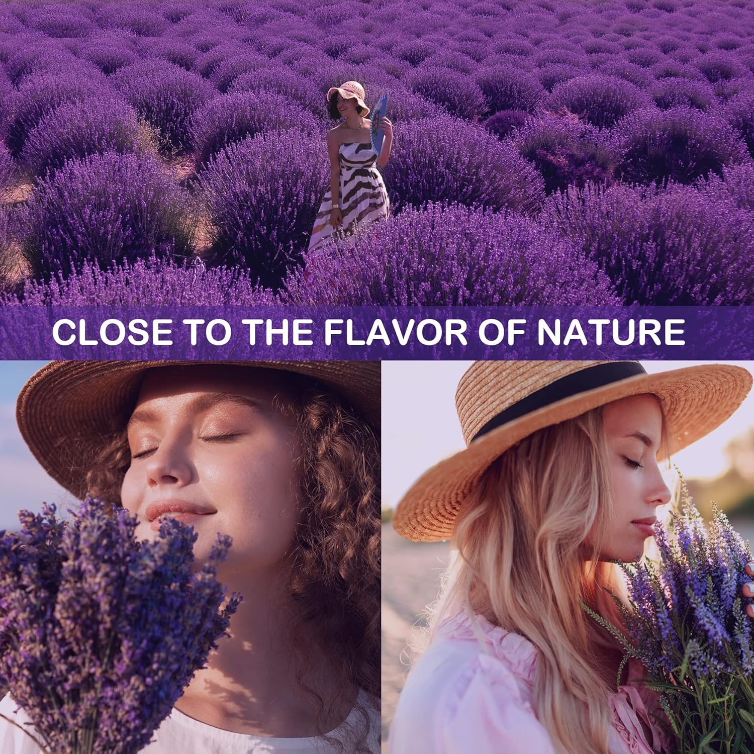 Bolsas de lavanda, 5 paquetes para cajones y armarios en cualquier lugar, flores de lavanda secas de 0.65 onzas por selección, aromas frescos de