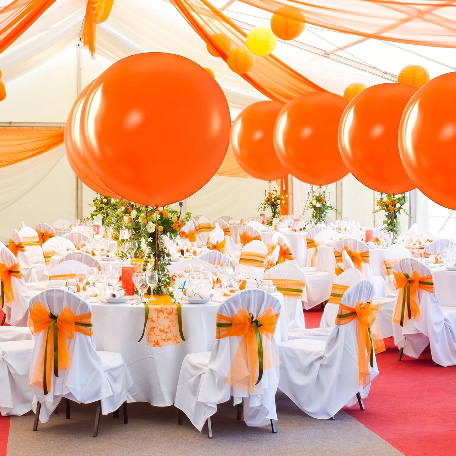 Globos gigantes de Prextex 8 globos gigantes de 91cm para sesión de fotos, bodas, fiesta para recién nacido, fiesta de cumpleaños y decoración de