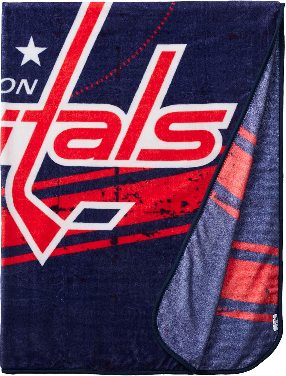 Manta de felpa con licencia oficial de la NHL “Stamp”, multicolor, 59.8 x 79.9in