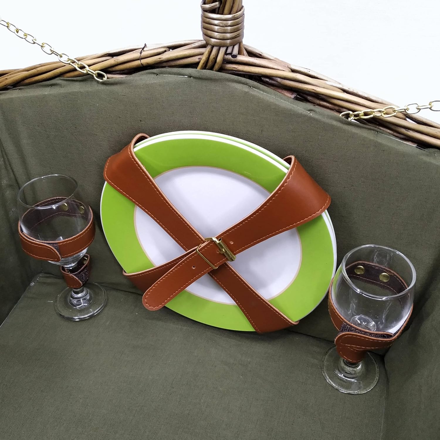 Juego de 2 cestas de mimbre clásicas grandes con manta, la mejor experiencia gastronómica al aire libre para parejas, ideal para camping, fiestas,