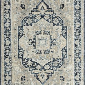 Home Dynamix Everwash Treasure Rubia – Alfombra tradicional lavable a máquina, marfilazul marino, 5.2 x 7.2 pies Home Dynamix Everwash Treasure Rubia – Alfombra tradicional lavable a máquina, marfilazul marino, 5.2 x 7.2 pies