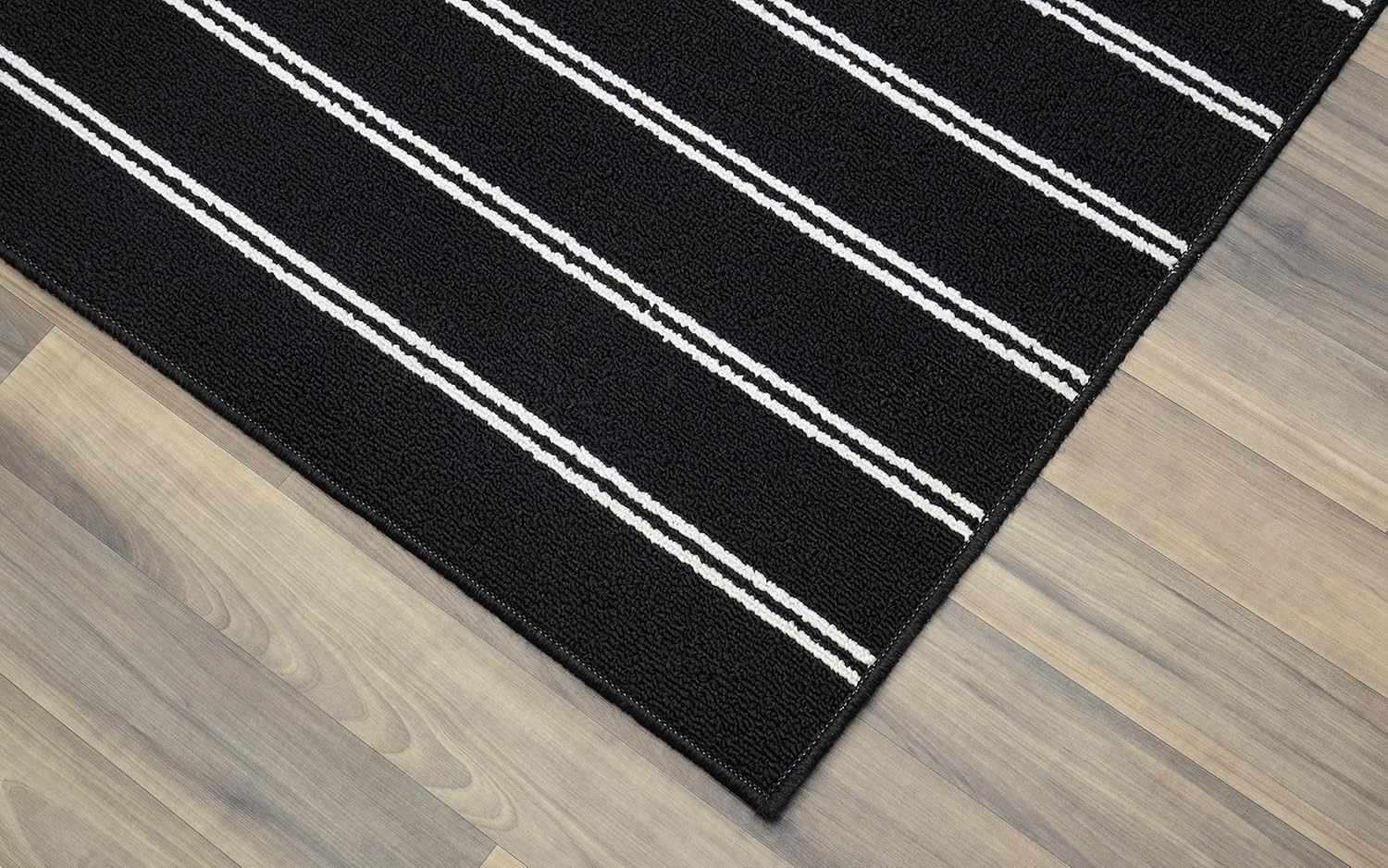 Garland Rug Avery – Alfombra de área, 4 pies por 6 pies, color negro