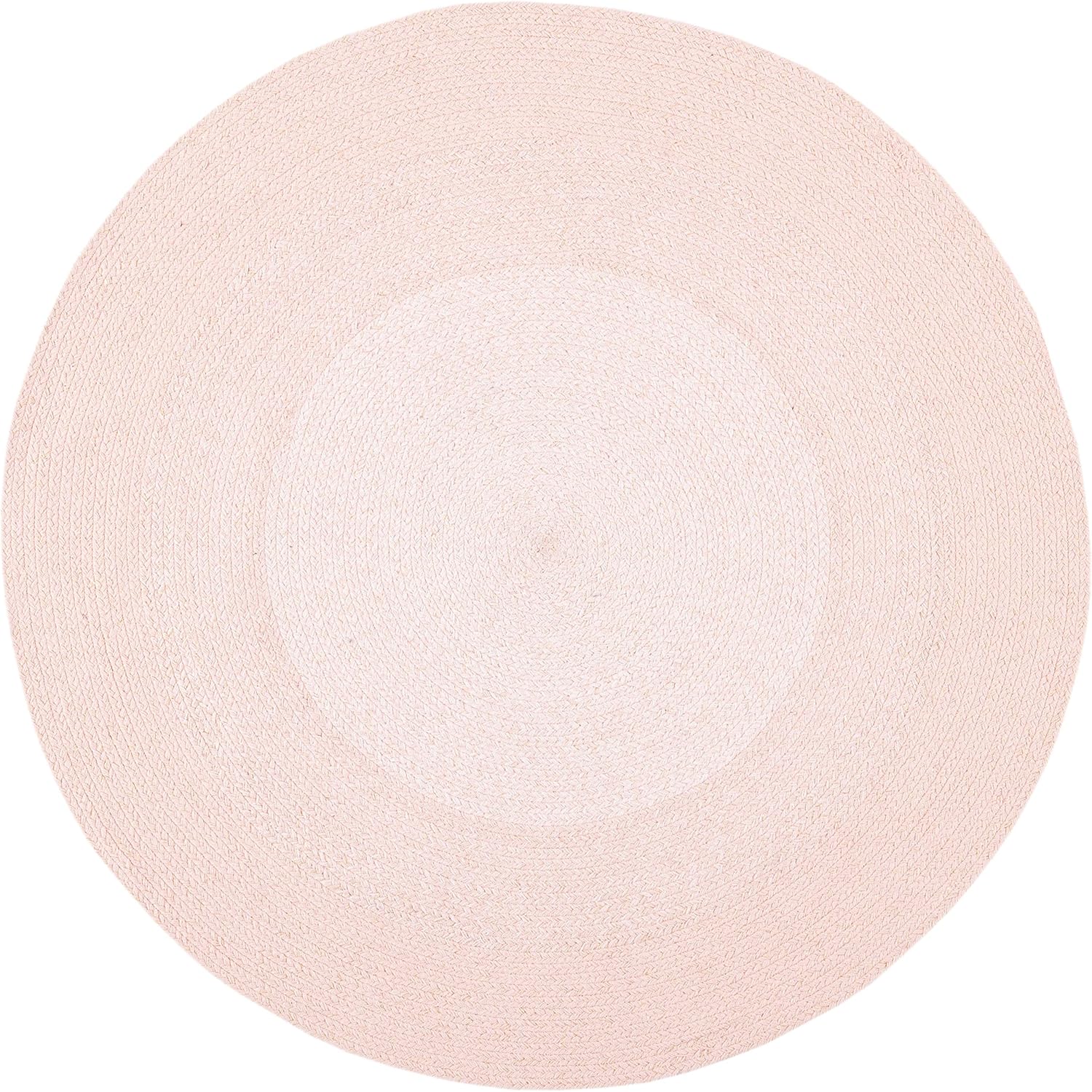 SAFAVIEH Cape Cod Collection – Alfombra redonda de 3 pies, color rosa, hecha a mano, de algodón trenzado, ideal para zonas de alto tráfico en sala
