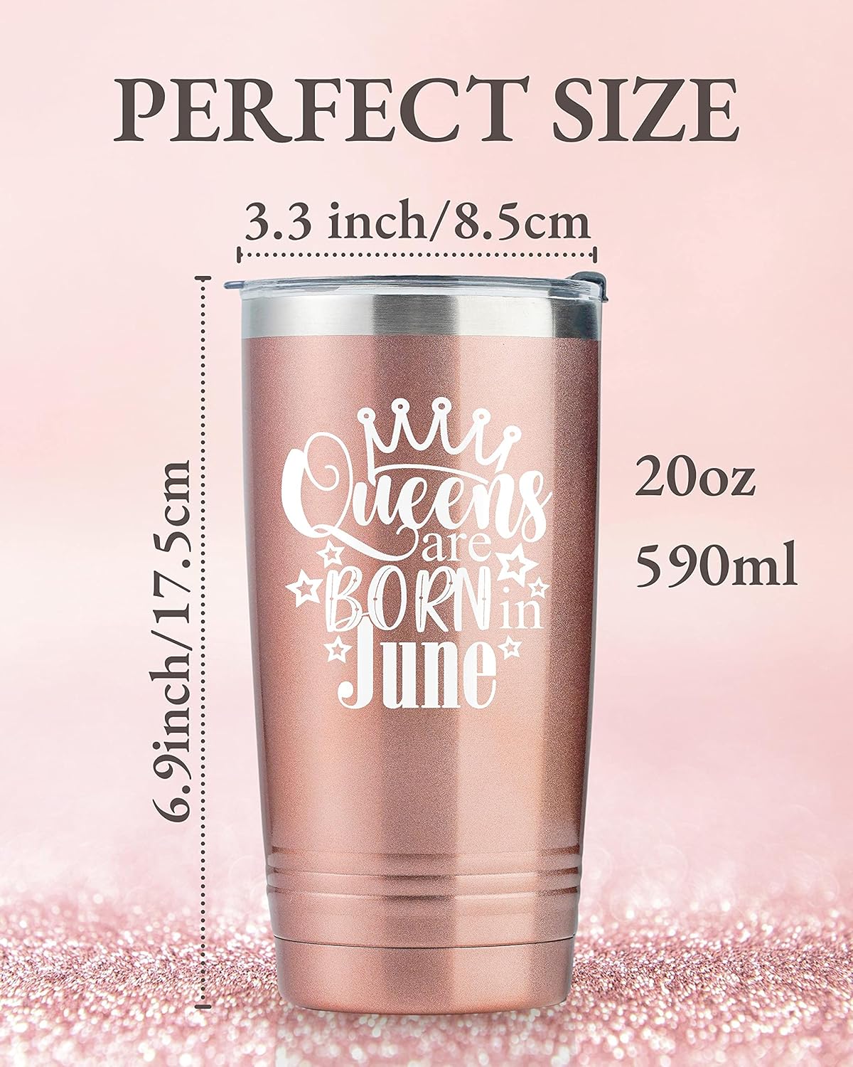 Onebttl Vaso de feliz cumpleaños para mujer, divertidos regalos de cumpleaños para ella, novia, amigas, esposa, mamá, hija, hermana, taza de acero