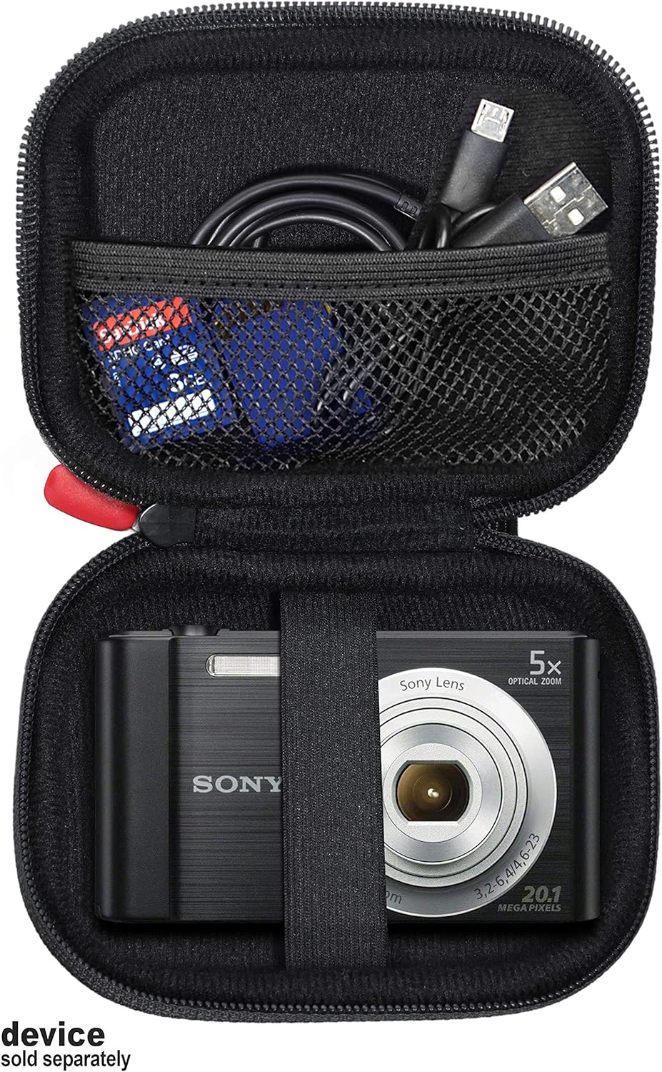 Funda para cámara digital Canon PowerShot ELPH180, ELPH 190, ELPH 350 HS, ELPH 310 HS, ELPH 360 Sony W800S, DSCW830 AbergBest 21 Mega Pixels Kodak