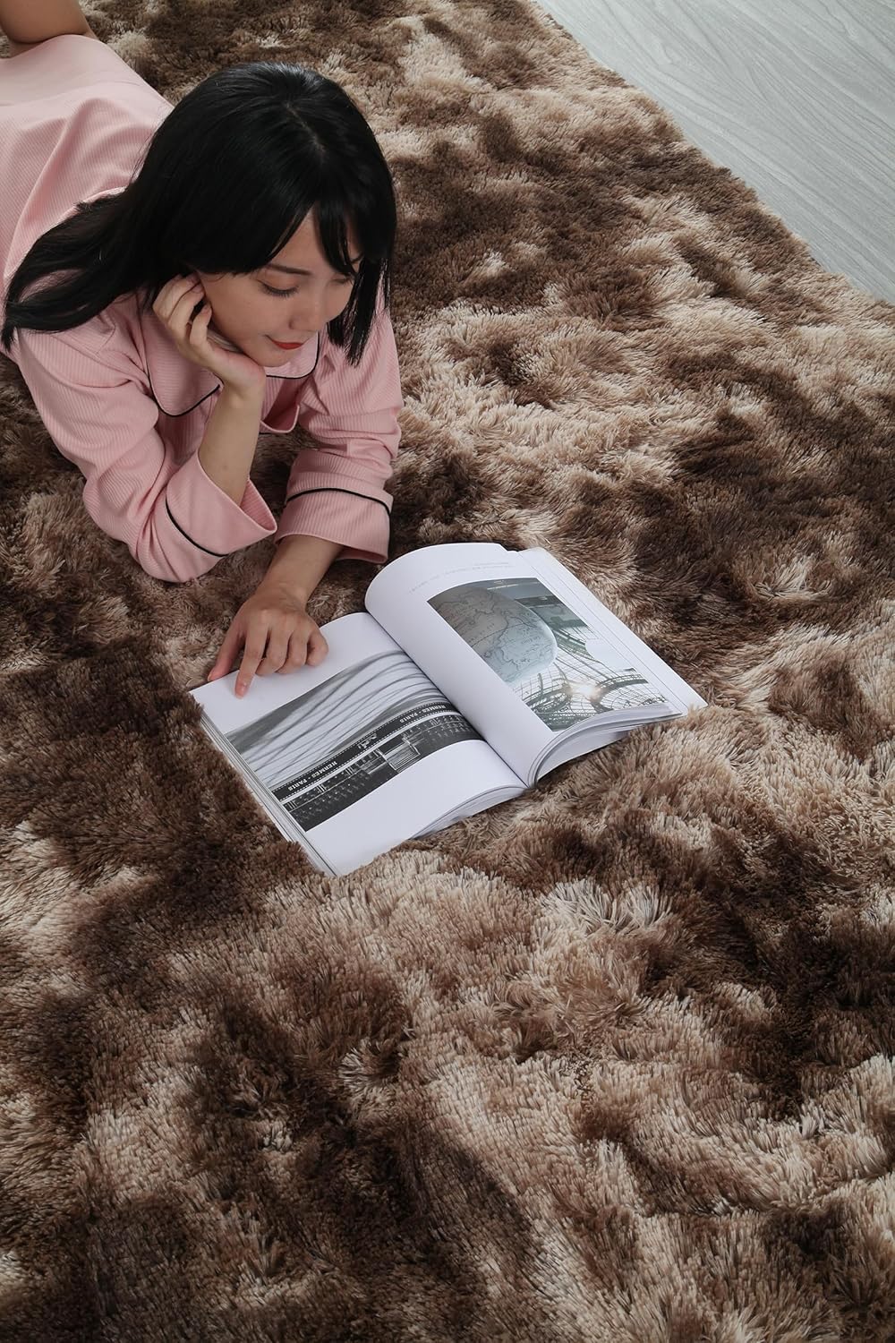 Alfombra peluda gruesa de 3 x 5 pies, alfombras de felpa para sala de estar, dormitorio, cuarto de bebé, sala de juegos, dormitorio, café
