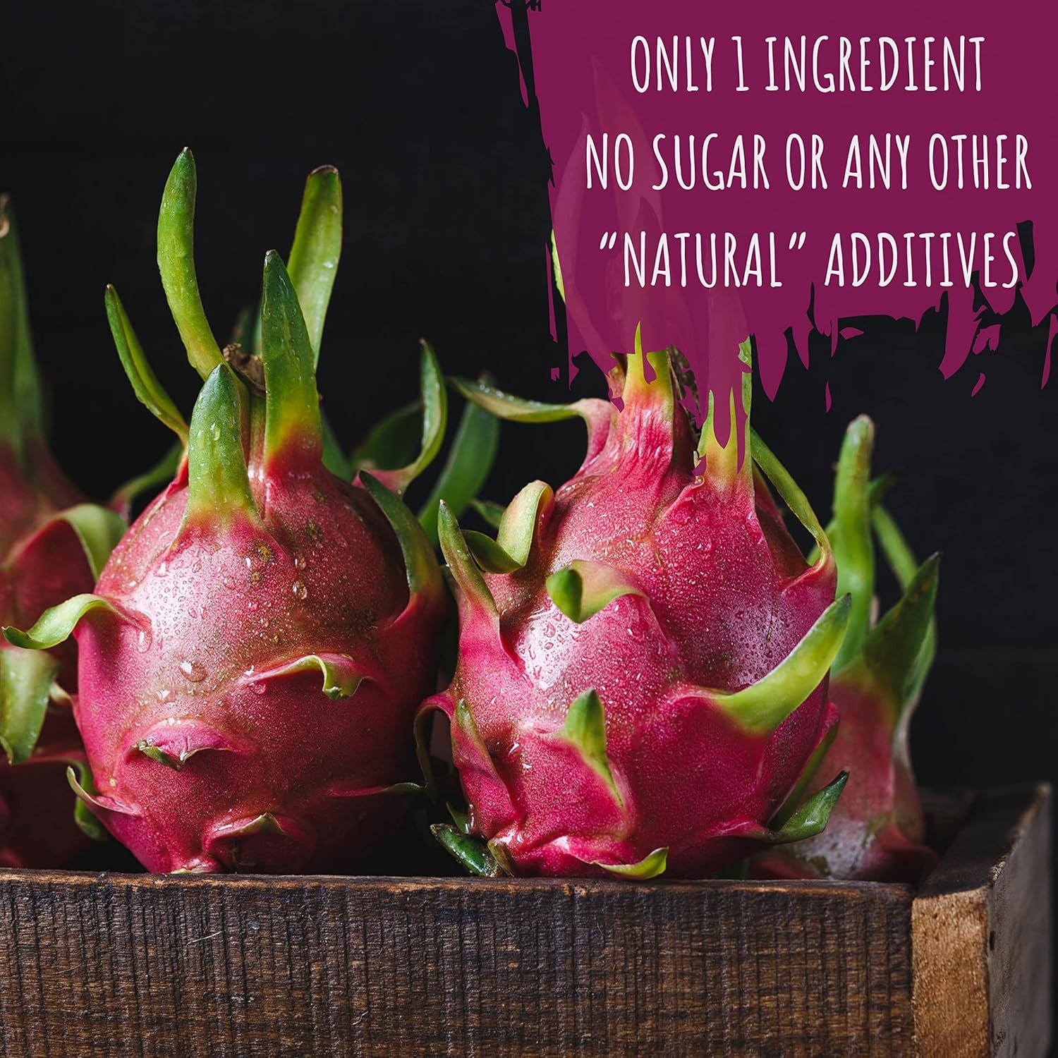 Polvo de frutas secas de dragón orgánico, Pitaya rosa, Pitahaya, 3.99oz