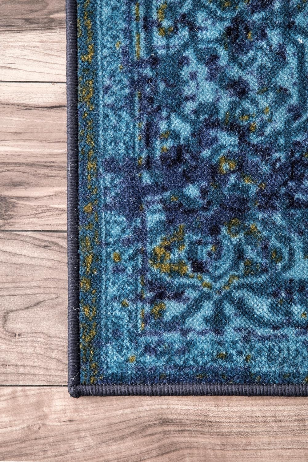 nuLOOM Reiko – Alfombra persa de estilo clásico, Tela, Azul