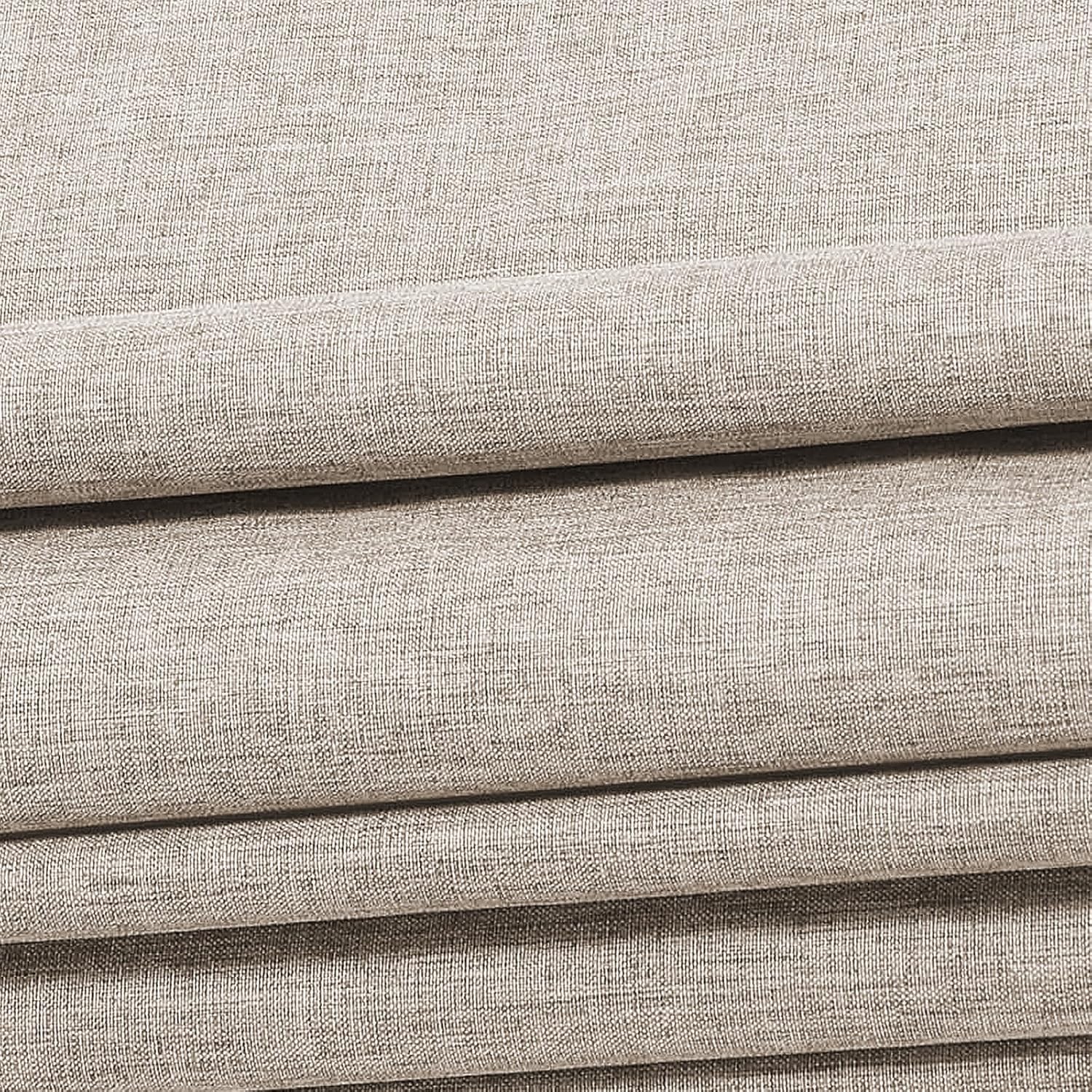 Persianas romanas opacas sin cordones, persianas de oscurecimiento de habitación color beige para ventanas, fáciles de instalar, con aislamiento
