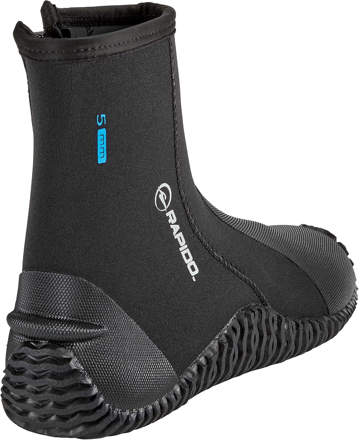 Phantom Aquatics Rapido Boutique Collection Wise – Botas de buceo de neopreno con cremallera, botas de buceo, esnórquel y surf, botas de suela de