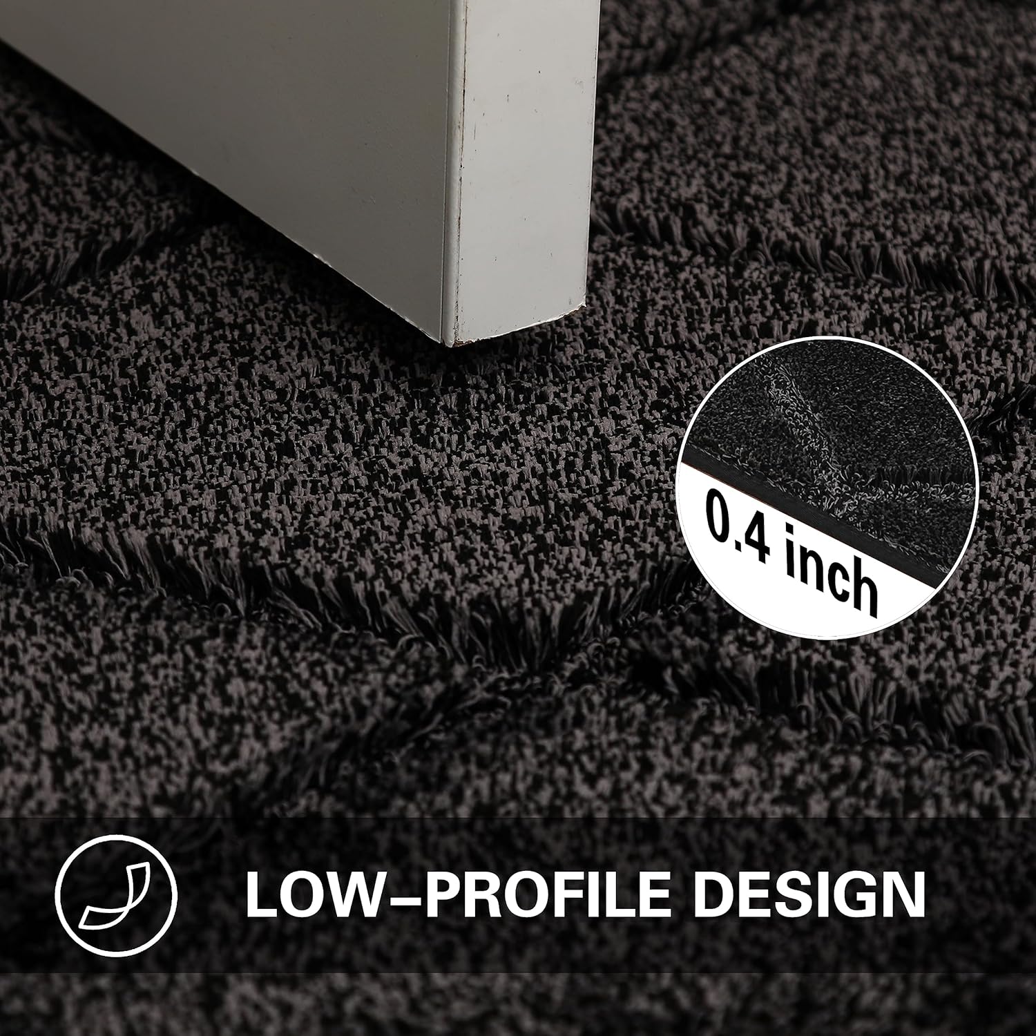 WARMLY Tapete duradero para puerta de interiores, atrapador de suciedad y tapete antideslizante y absorbente para puerta de entrada, tapete lavable