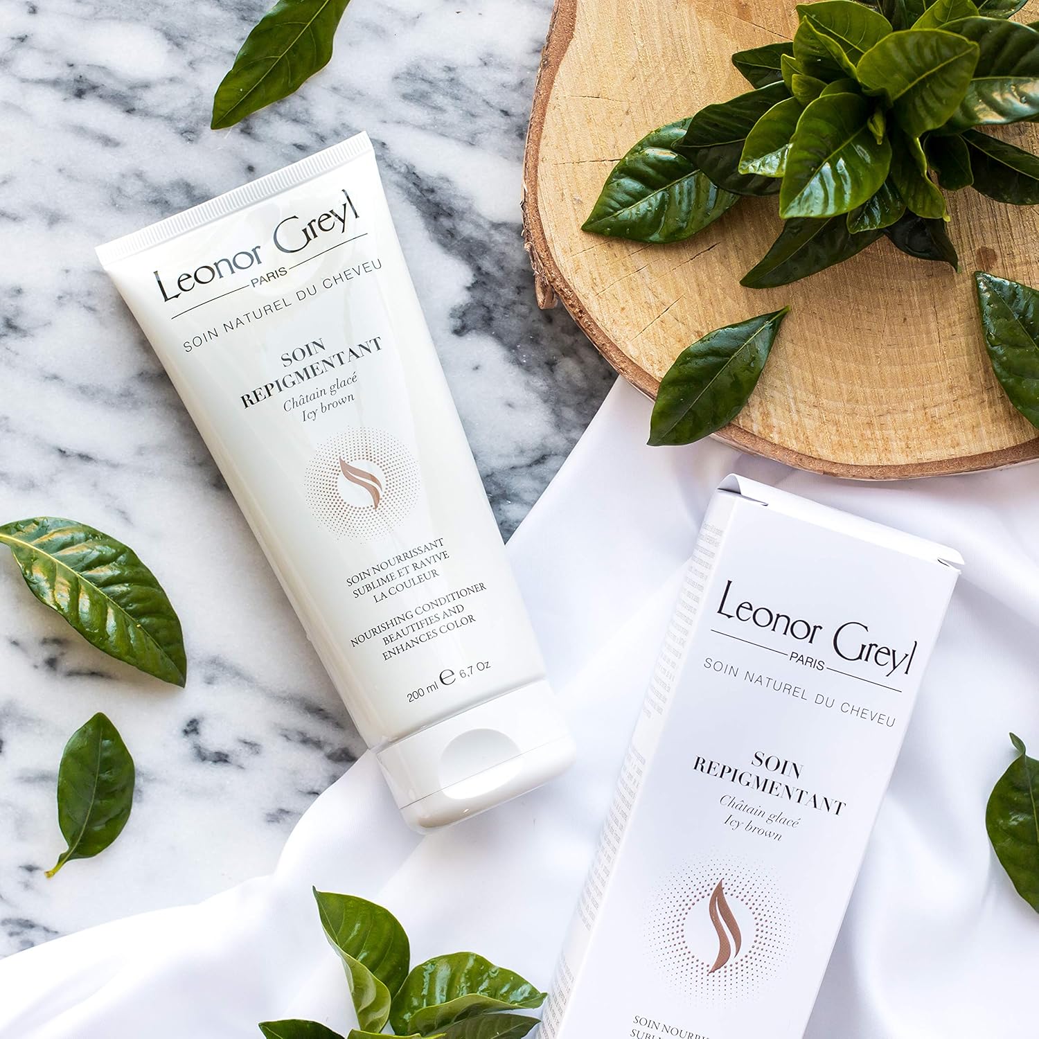 Leonor Greyl Paris Soin Repigmentant – Acondicionador nutritivo para mejorar el color