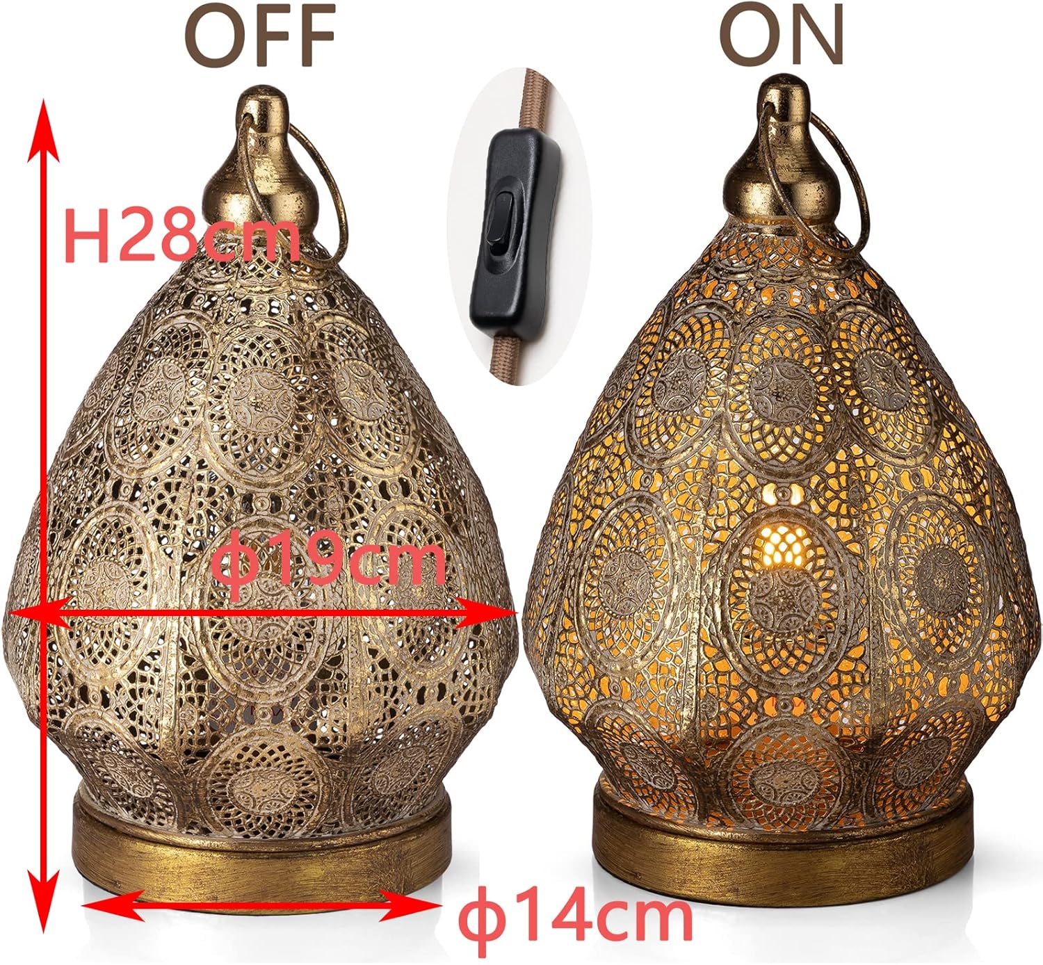 Lámpara de mesa turca marroquí, pequeña lámpara de noche vintage para dormitorio, lámpara de pavo hecha a mano, lámpara de noche de mosaico,