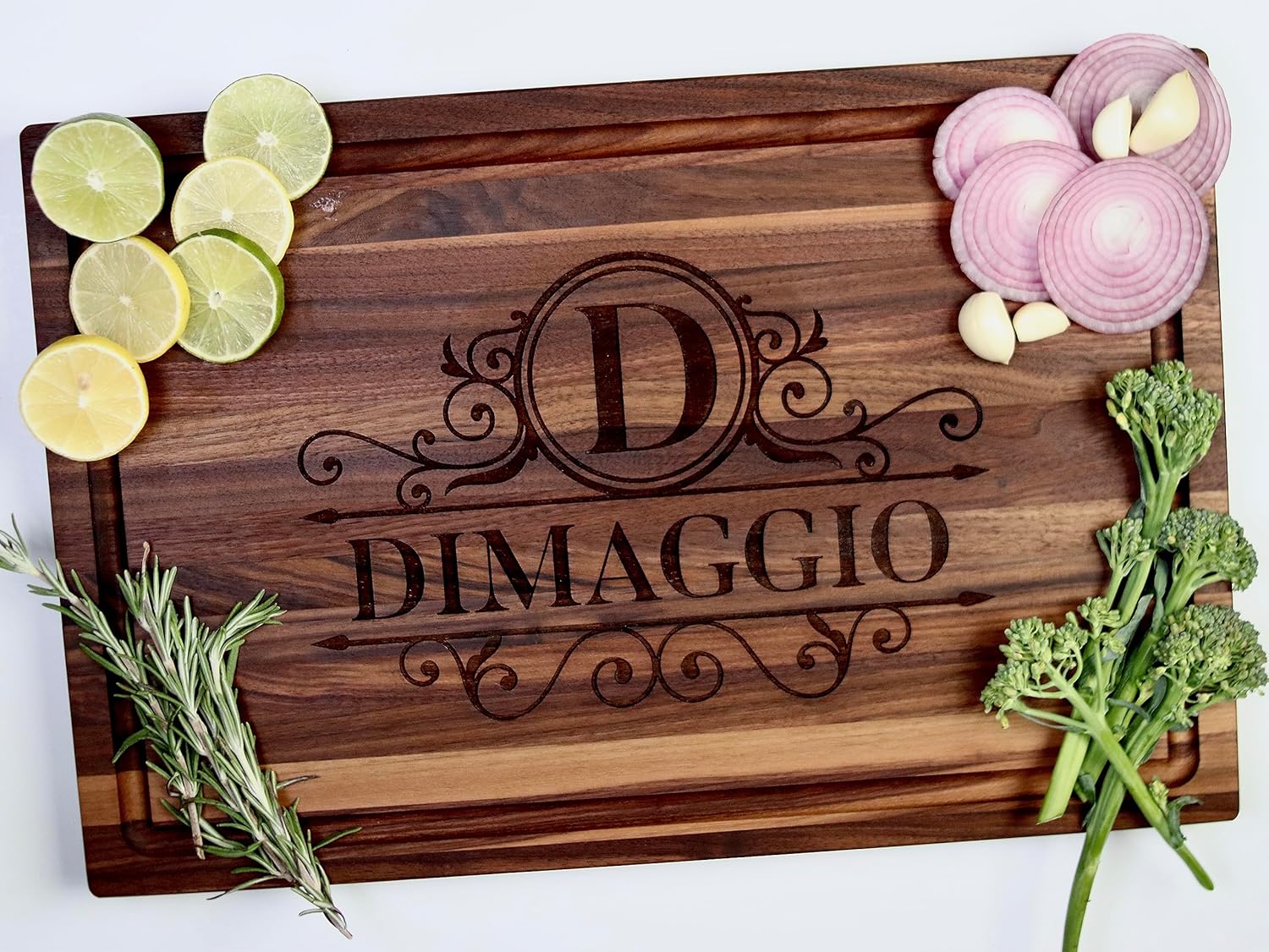 Handmade Personalized Wood Engraved Cutting Board, Perfect Gift for Weddings, Anniversaries, and Housewarmings-Choose From Walnut, Maple, or Cherry.