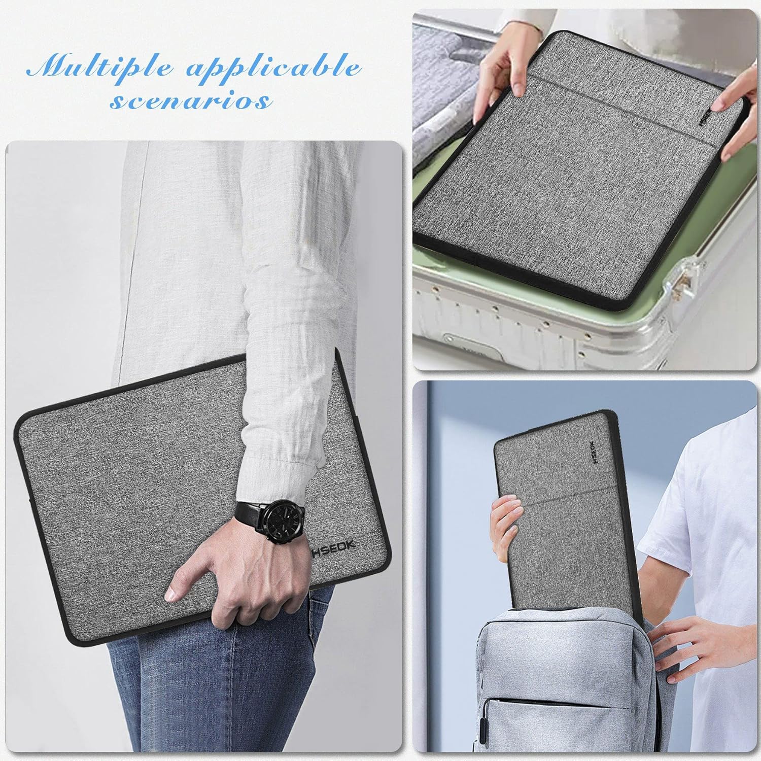 Funda para portátil de 15, 15,6 y 16 pulgadas, resistente al agua, para MacBook Pro de 16 y 15,4 pulgadas, Surface Book 21 de 15 pulgadas y los más