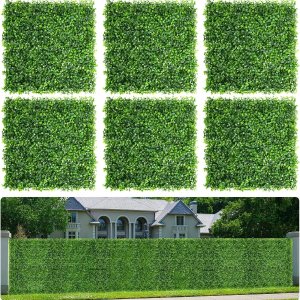 Aboofx Paneles de pared de césped artificial, paquete de 10 unidades de 10 x 10 pulgadas, decoración de pared verde para interiores y exteriores, Aboofx Paneles de pared de césped artificial, paquete de 10 unidades de 10 x 10 pulgadas, decoración de pared verde para interiores y exteriores,