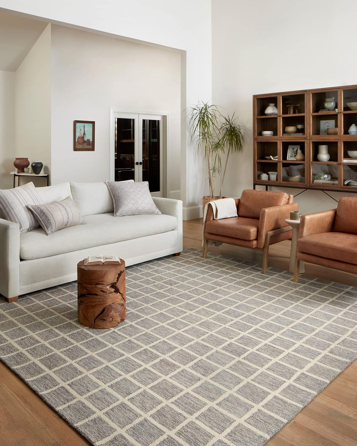 Chris Loves Julia x Loloi Polly Collection POL-05 – Alfombra decorativa color pizarramarfil de 2 pies 3 pulgadas x 3 pies 9 pulgadas