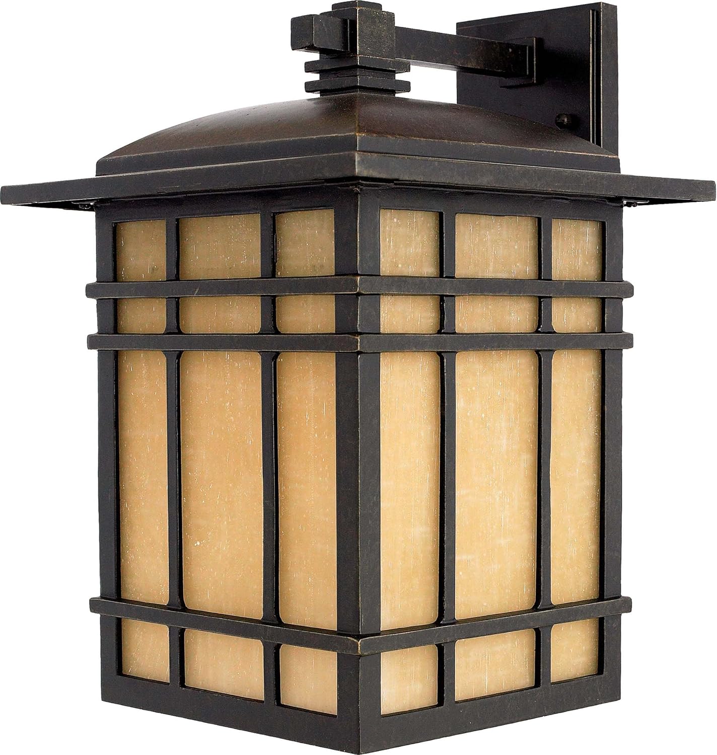 Quoizel HC8411IB Hillcrest – Lámpara de pared para exteriores, 1 luz, 150 vatios, bronce imperial (16 pulgadas de alto x 11 pulgadas de ancho)