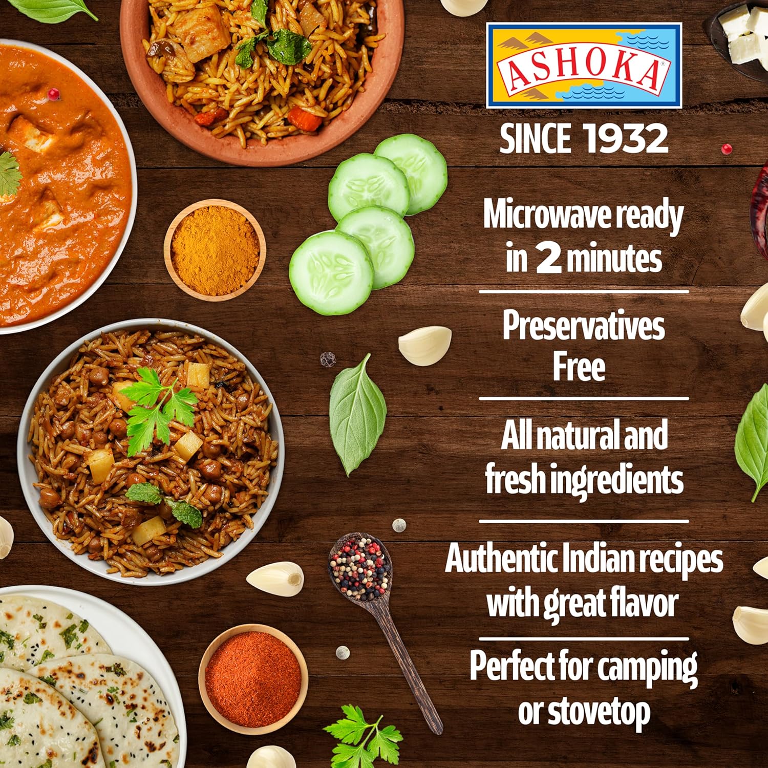 Ashoka Comidas indias listas para comer desde 1930, 100% vegano Matar Paneer (Tofu), comida india totalmente natural cocinada tradicionalmente, a