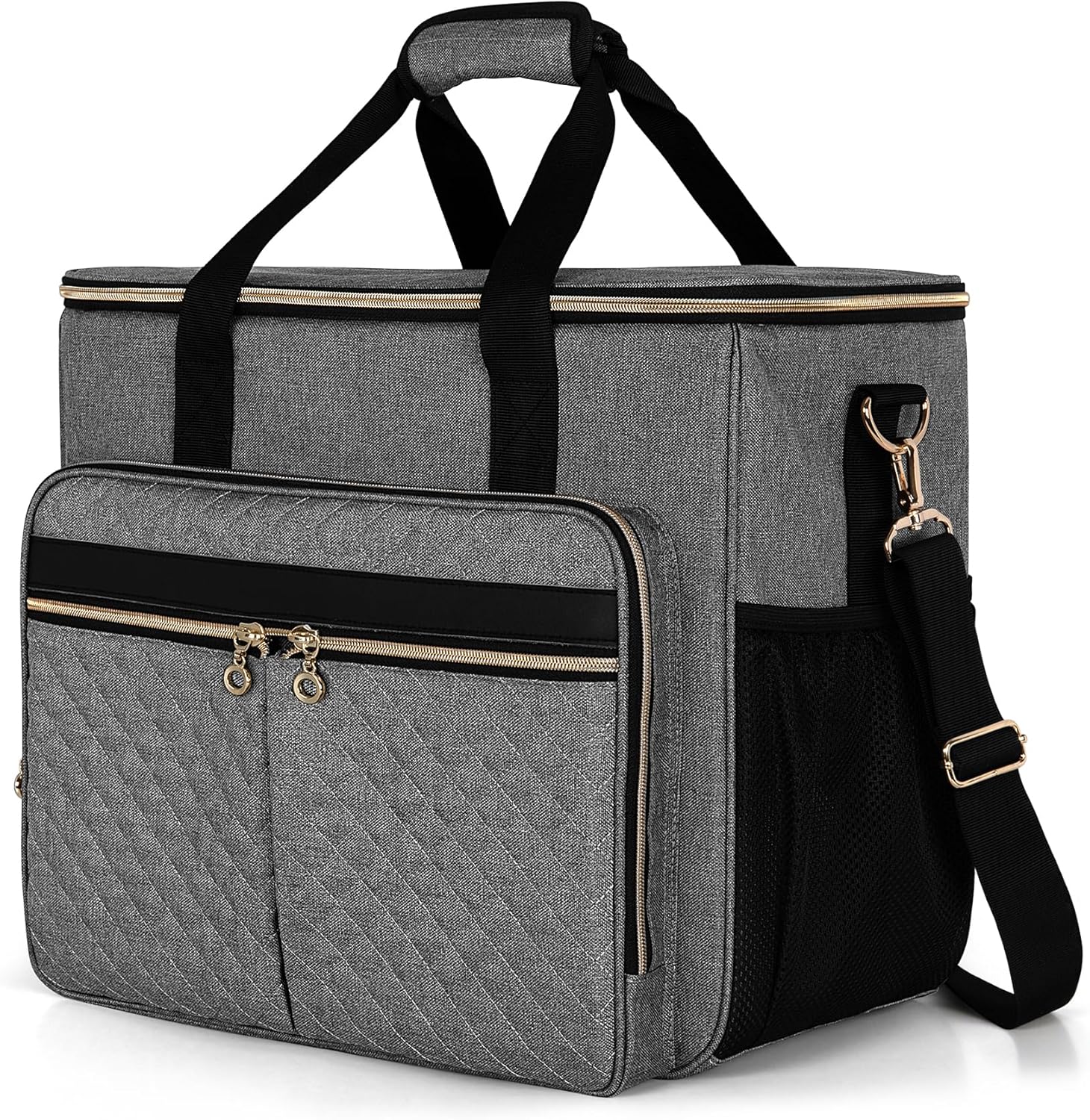 Luxja Bolsa de manualidades para suministros de álbumes de recortes (se adapta a álbumes de recortes de 12 x 12 pulgadas y portátil de 15.6