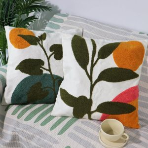 JIABOLANG Juego de 2 fundas de almohada abstractas bohemias de 18 x 18 pulgadas para sofá, sala de estar, funda de cojín geométrica floral tejida, JIABOLANG Juego de 2 fundas de almohada abstractas bohemias de 18 x 18 pulgadas para sofá, sala de estar, funda de cojín geométrica floral tejida,