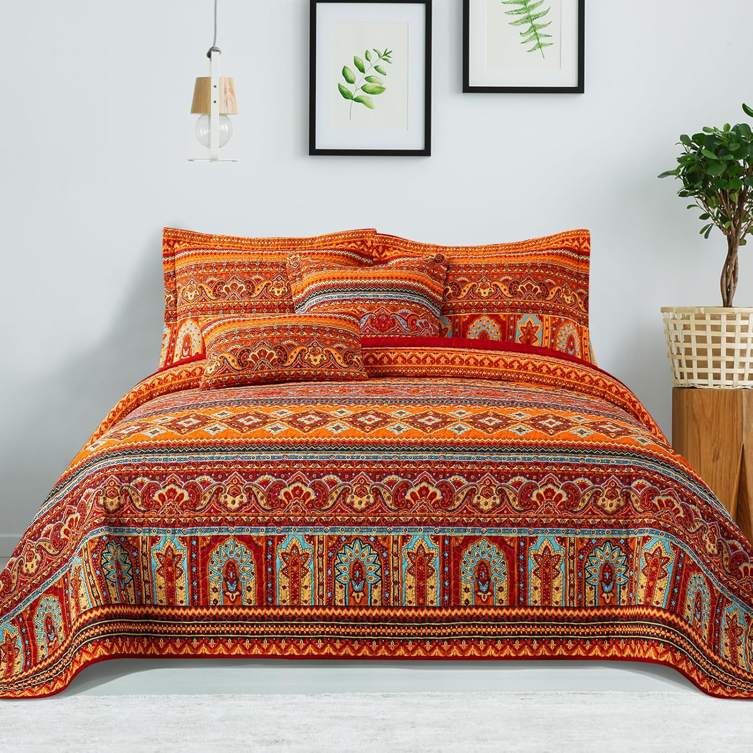 Bedifany 2 fundas de almohada de algodón, decorativas, neutrales, bohemias, para sofá, dormitorio, sala de estar, decoración del hogar al aire