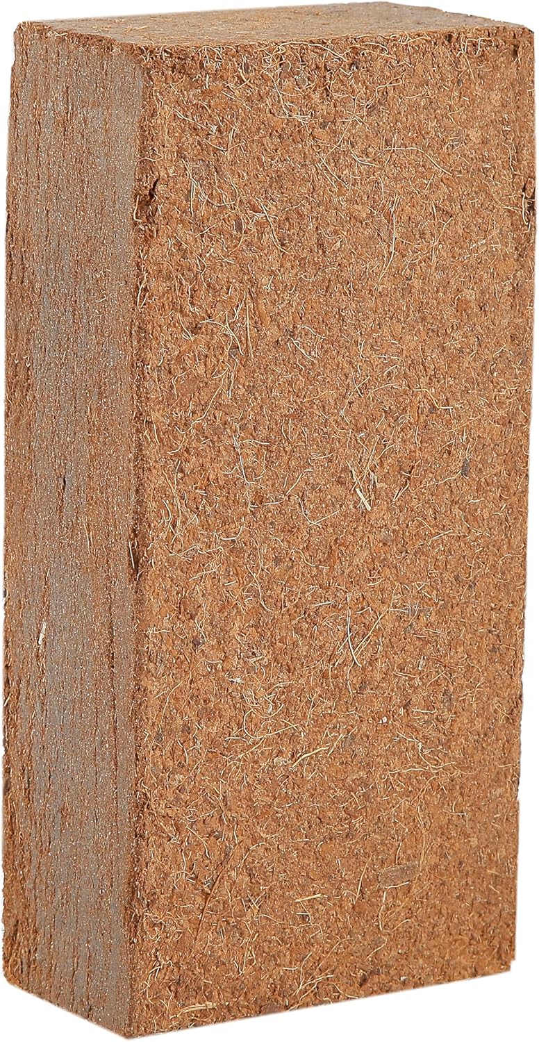 SERCTUCR Ladrillo de fibra de coco comprimido 100% orgánico premium con bajo equilibrio de EC y pH adecuado para plantas y hierbas hortícolas (5)