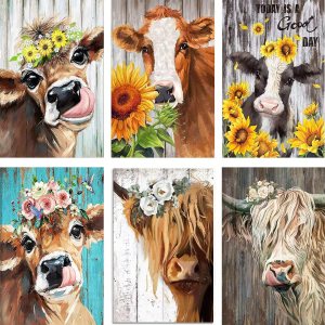 GemZono Paquete de 6 kits de pintura de diamantes para adultos en liquidación de bricolaje 5D pintura de diamante con diamantes redondos, kit de GemZono Paquete de 6 kits de pintura de diamantes para adultos en liquidación de bricolaje 5D pintura de diamante con diamantes redondos, kit de