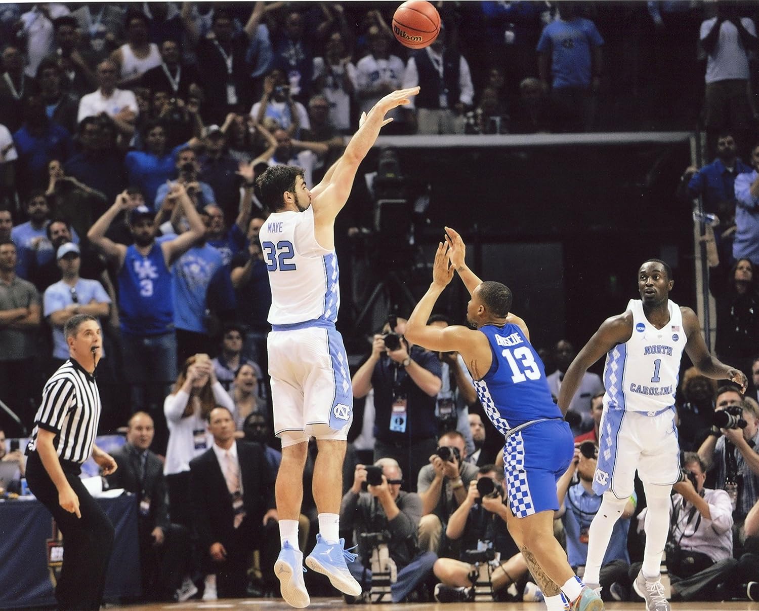 Luke Maye Tarheels Baloncesto 8X10 Deportes Foto (LL)