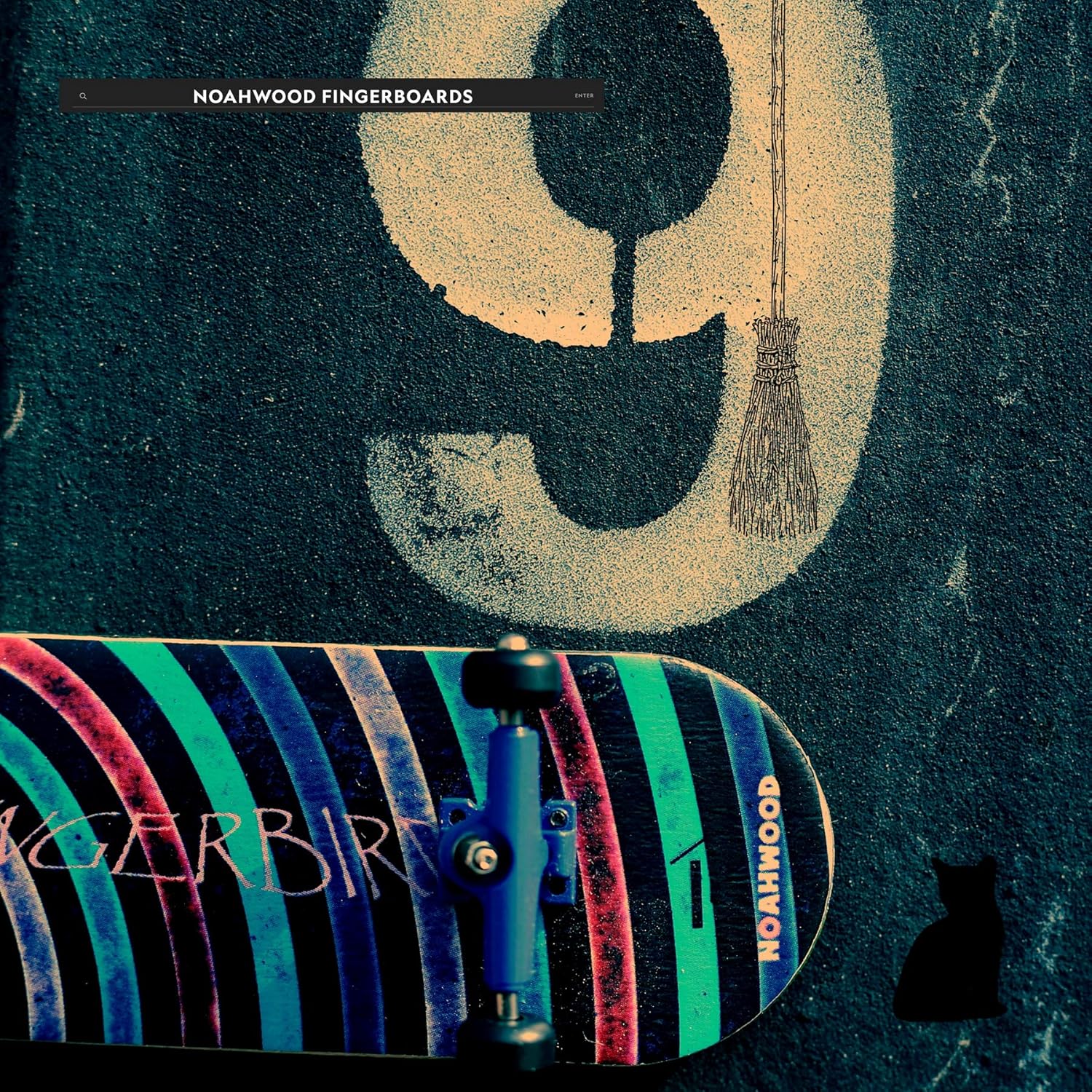 Juego completo de diapasones de madera (Noah Team 8.0 Kickflip Deck 1.339 in, SilveryTrucks 1.339 in, ruedas esféricas negras PRO) (3.937 x 1.339