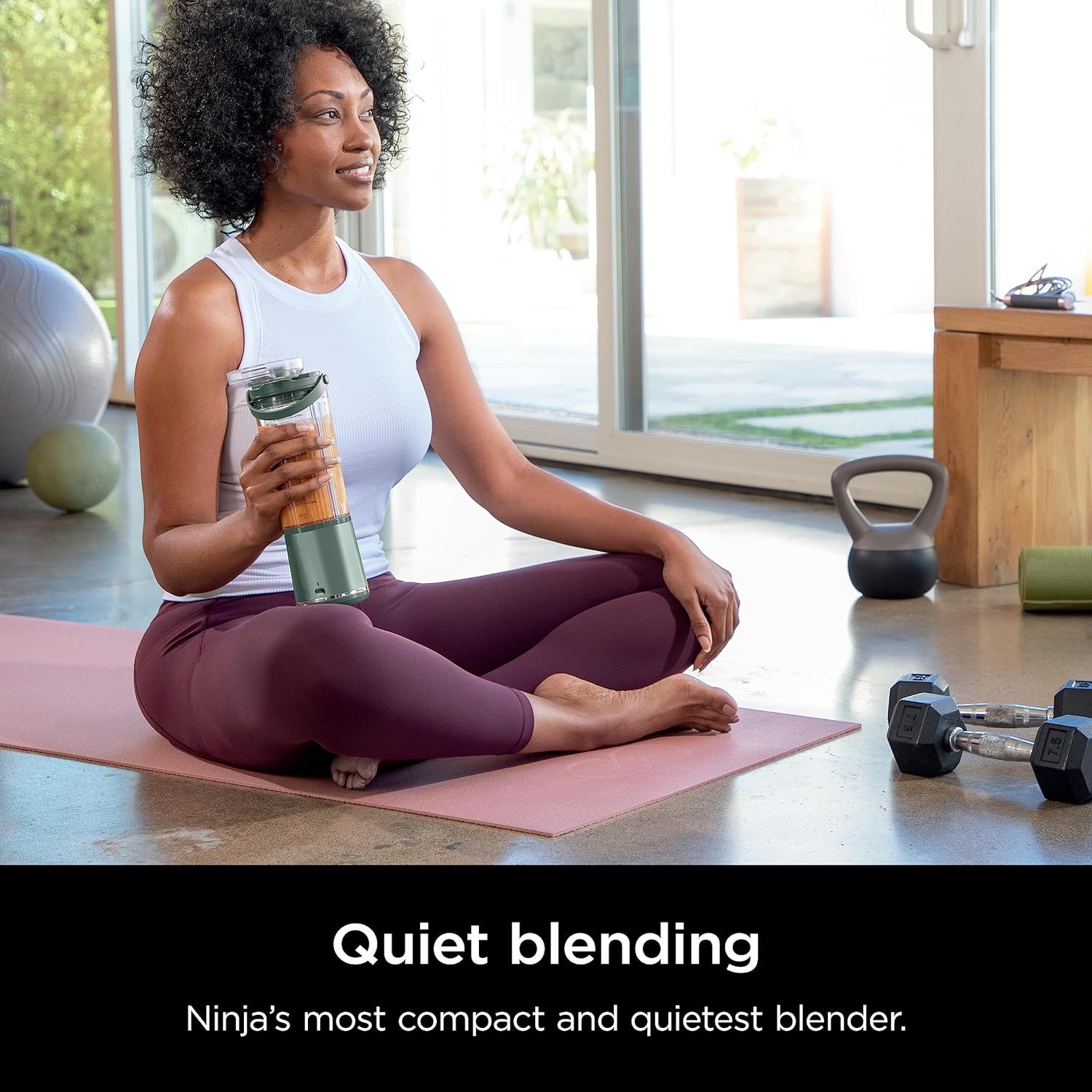 Ninja BC151EM Blast – Licuadora portátil, inalámbrica, recipiente de 18 onzas, licuadora personal para batidos y batidos, sin BPA, tapa a prueba de