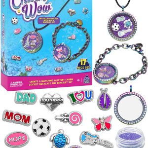PURPLE LADYBUG CharmWow – Kit de fabricación de joyas para niños, manualidades divertidas para niñas de 4 a 8 años y gran regalo de cumpleaños para PURPLE LADYBUG CharmWow – Kit de fabricación de joyas para niños, manualidades divertidas para niñas de 4 a 8 años y gran regalo de cumpleaños para