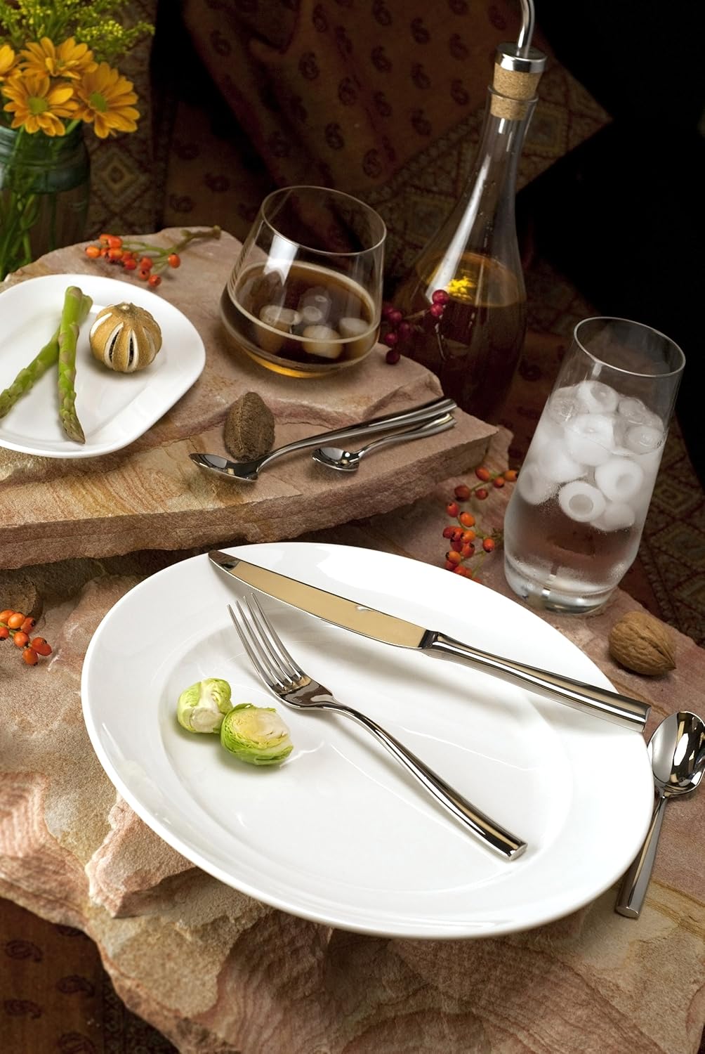 Fortessa Lucca 1810 – Tenedores de mesa de acero inoxidable (12 unidades)