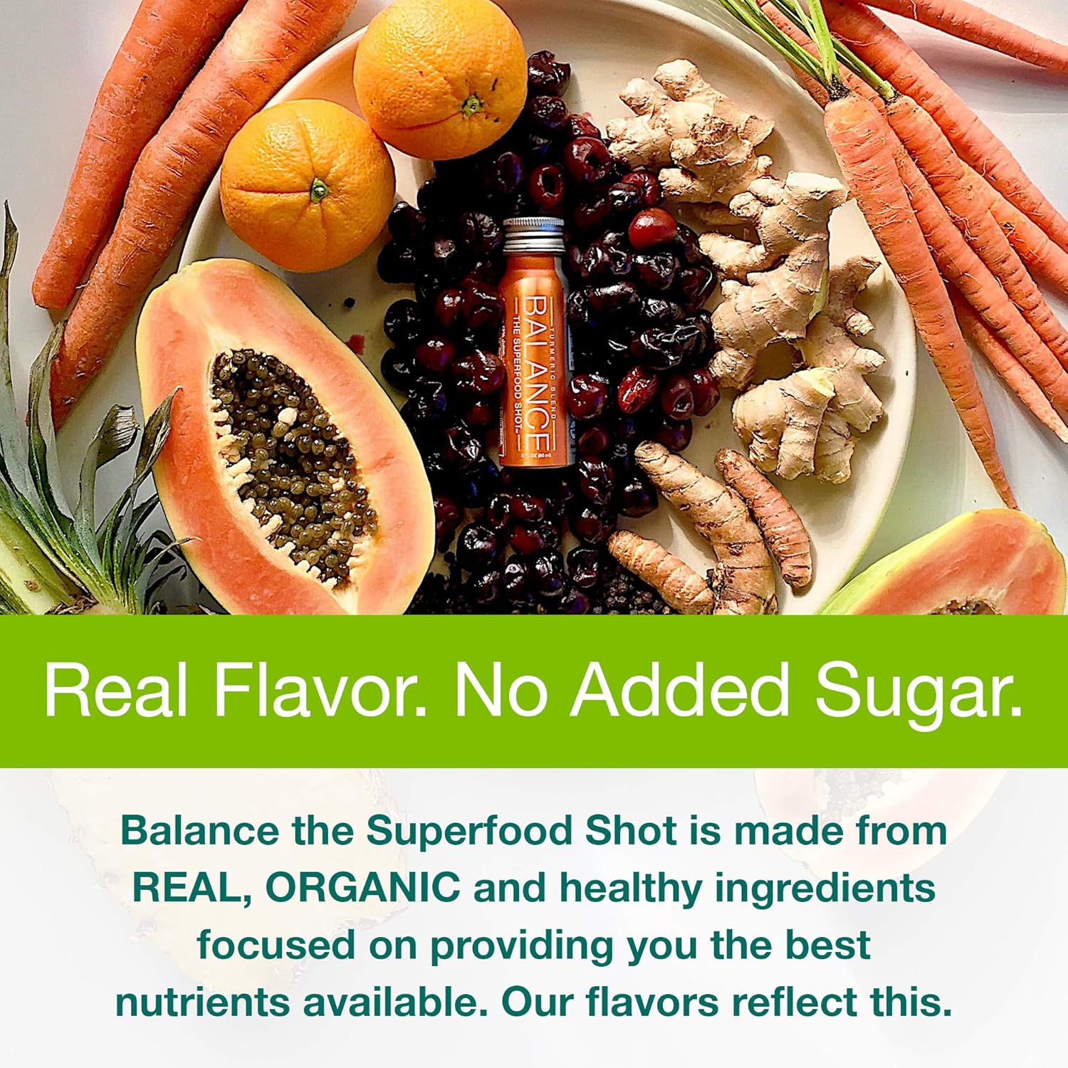Superfood Shot – Batidos orgánicos de frutas, verduras, verdes, cúrcuma, saúco, combate la inflamación, desarrolla inmunidad, consigue 12 día de