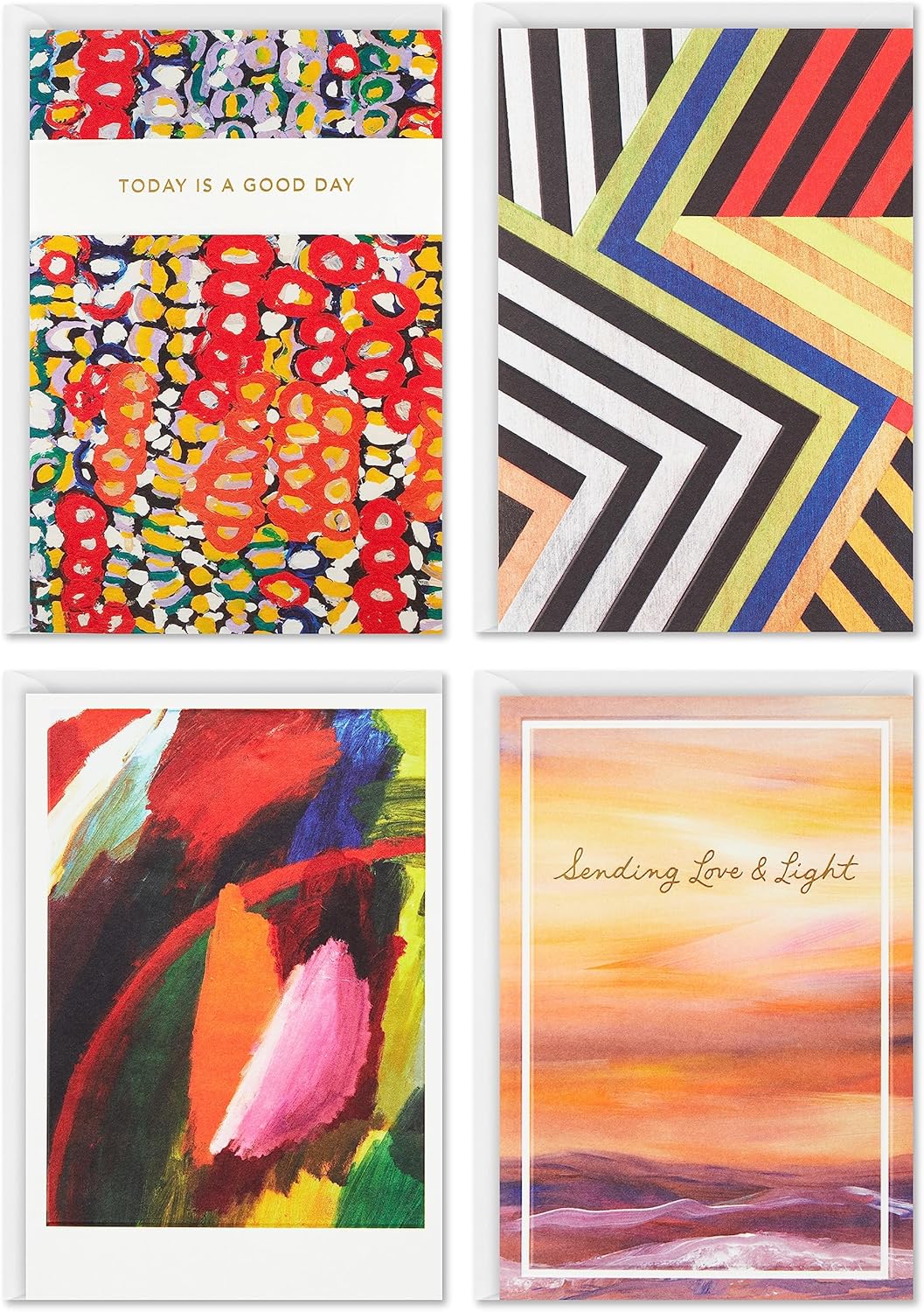 Hallmark Paquete de 4 tarjetas en blanco, tarjetas para todas las ocasiones (buen día)