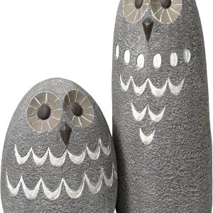 Design Toscano Ogling – Estatua de jardín de búho al aire libre juego de dos Design Toscano Ogling – Estatua de jardín de búho al aire libre juego de dos