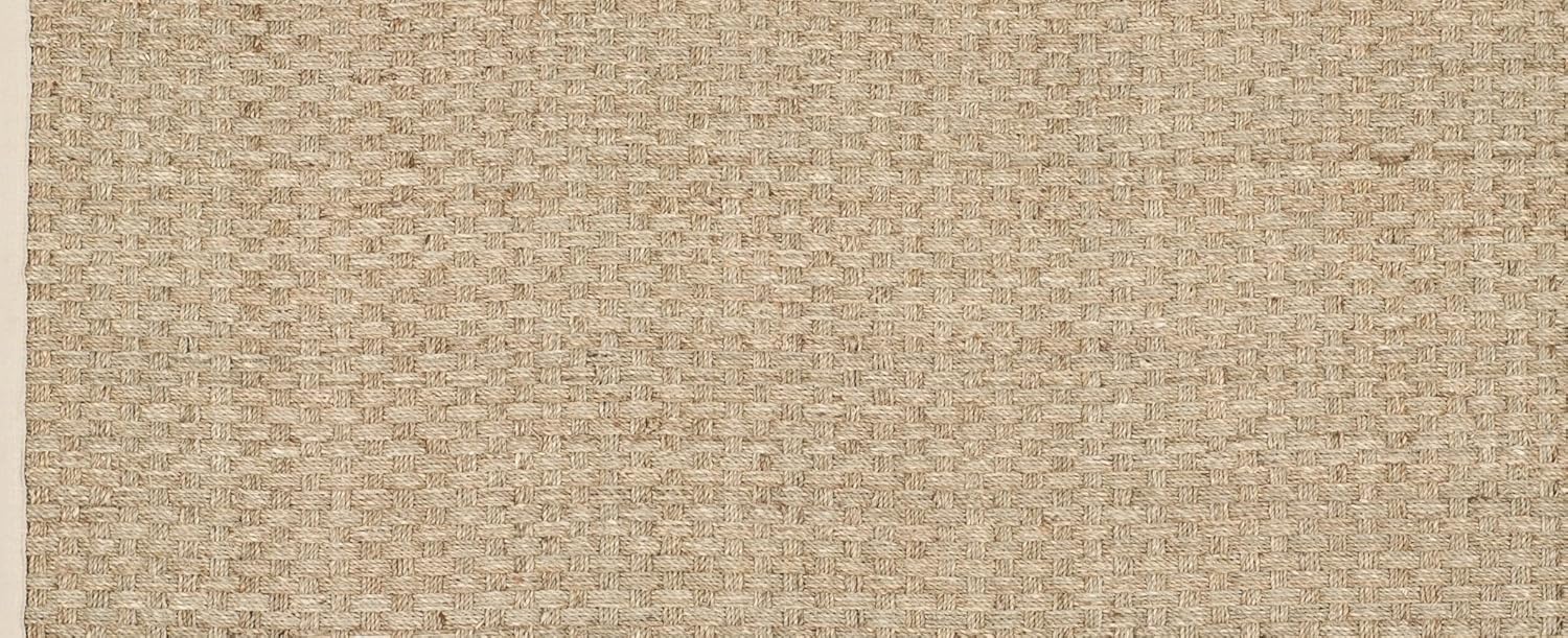 Safavieh NF114A Natural Fiber Collection – Alfombra de fibras naturales de patrón trenzado, varios colores (5 x 8 pies), Fibras naturales, natural,