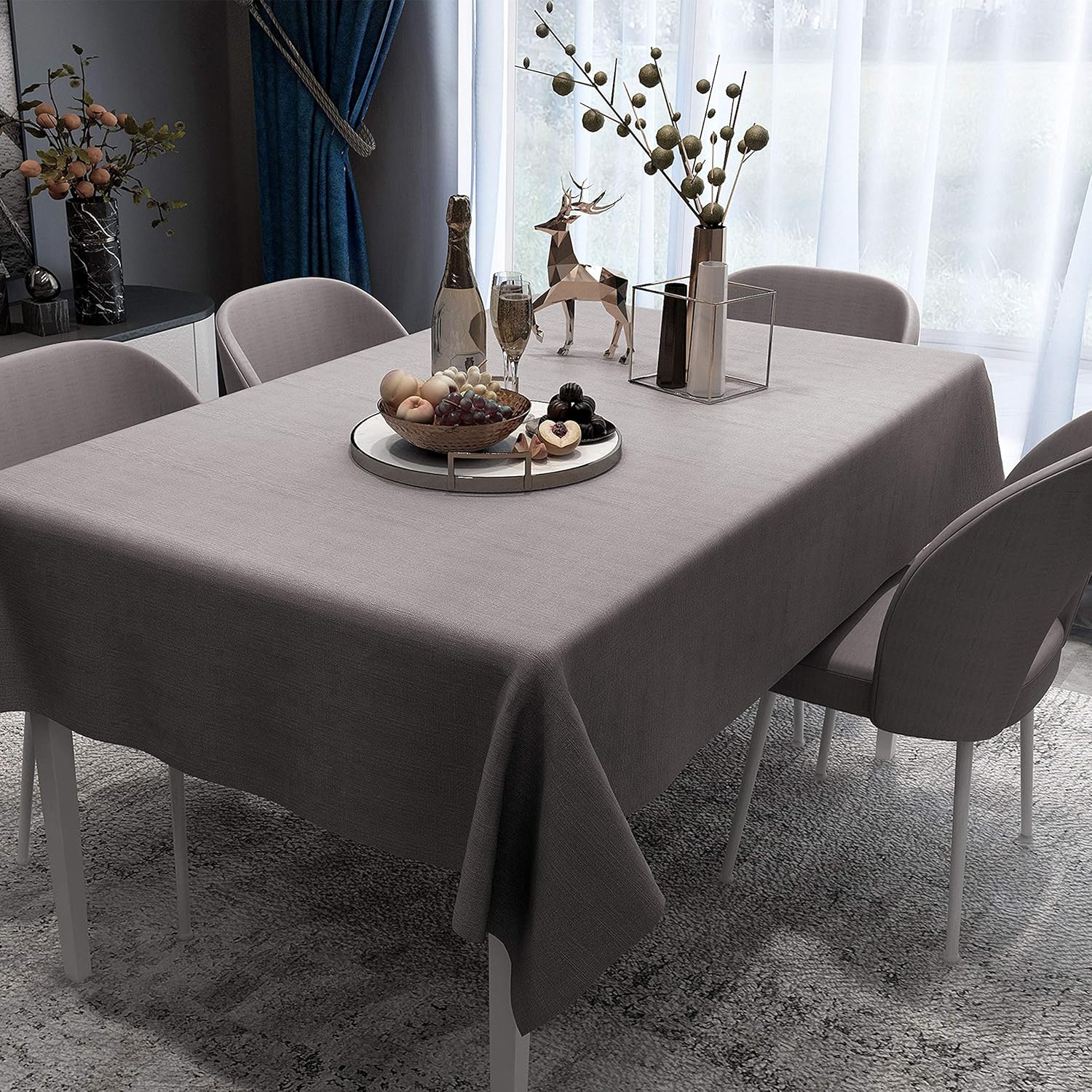 Obstal – Mantel de PVC a prueba de aceite, a prueba de derrames, impermeable, para uso en interiores y exteriores