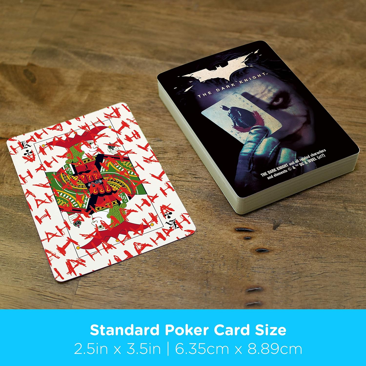 AQUARIUS DC Comics Joker – Baraja de cartas con temática de Joker de caballero oscuro para tus juegos de cartas favoritos, mercancía y