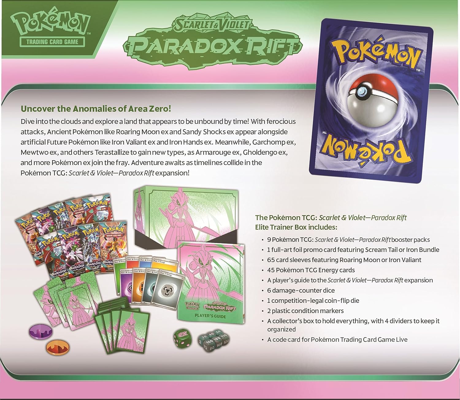 Pokémon TCG Caja de entrenador élite de Rift escarlata y violeta