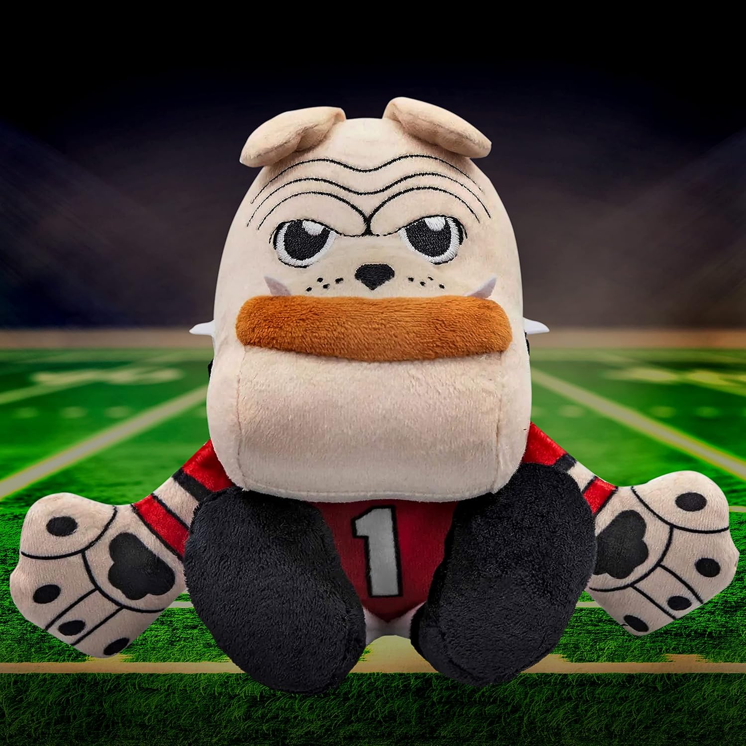 Bleacher Creatures Georgia Bulldogs – Mascota peluda Dawg de 8 pulgadas, peluche sentado Kuricha, mascota suave inspirada en Chibi