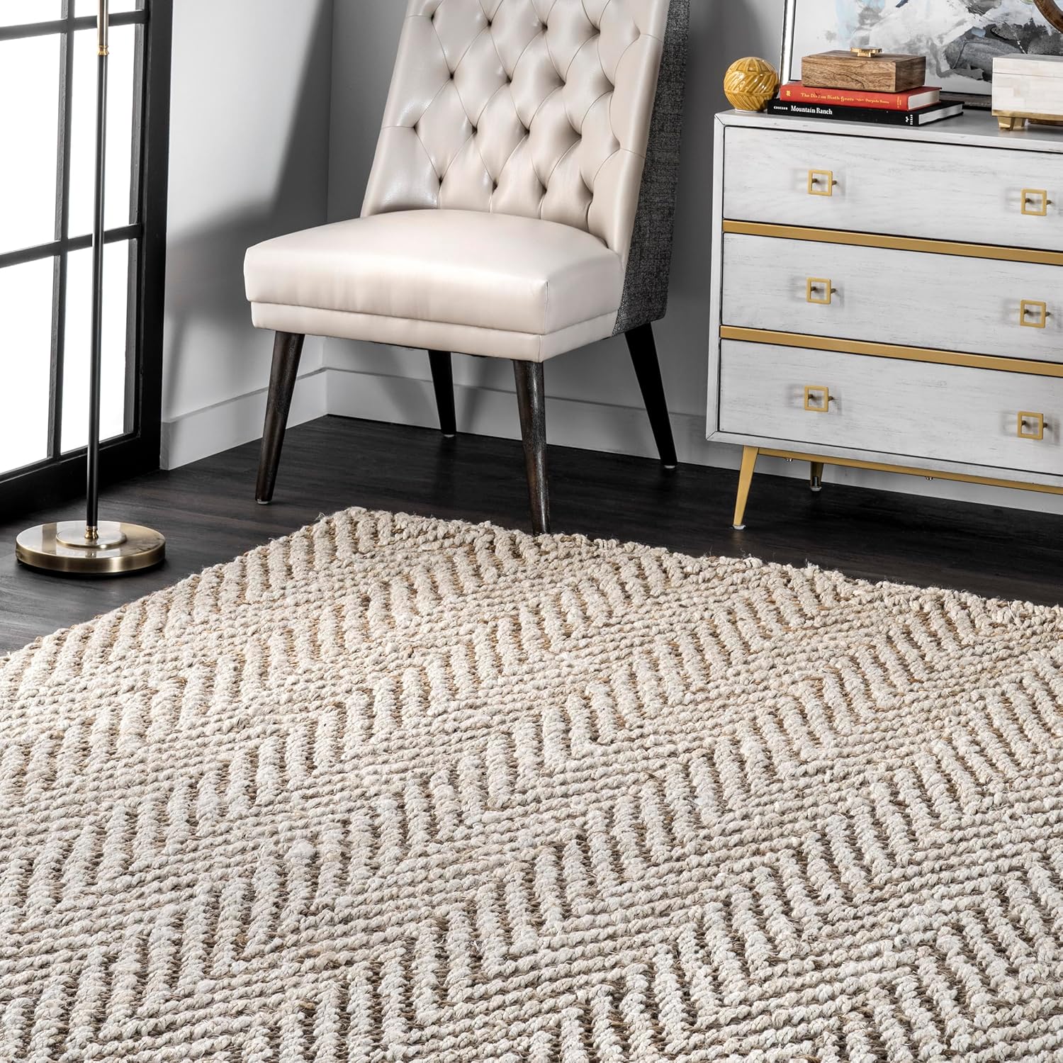 nuLOOM Tanith – Alfombra vintage para centro de habitación